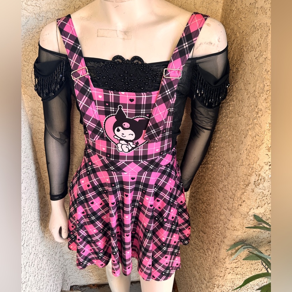 Blackmilk Kuromi B&P tartan Skirtall